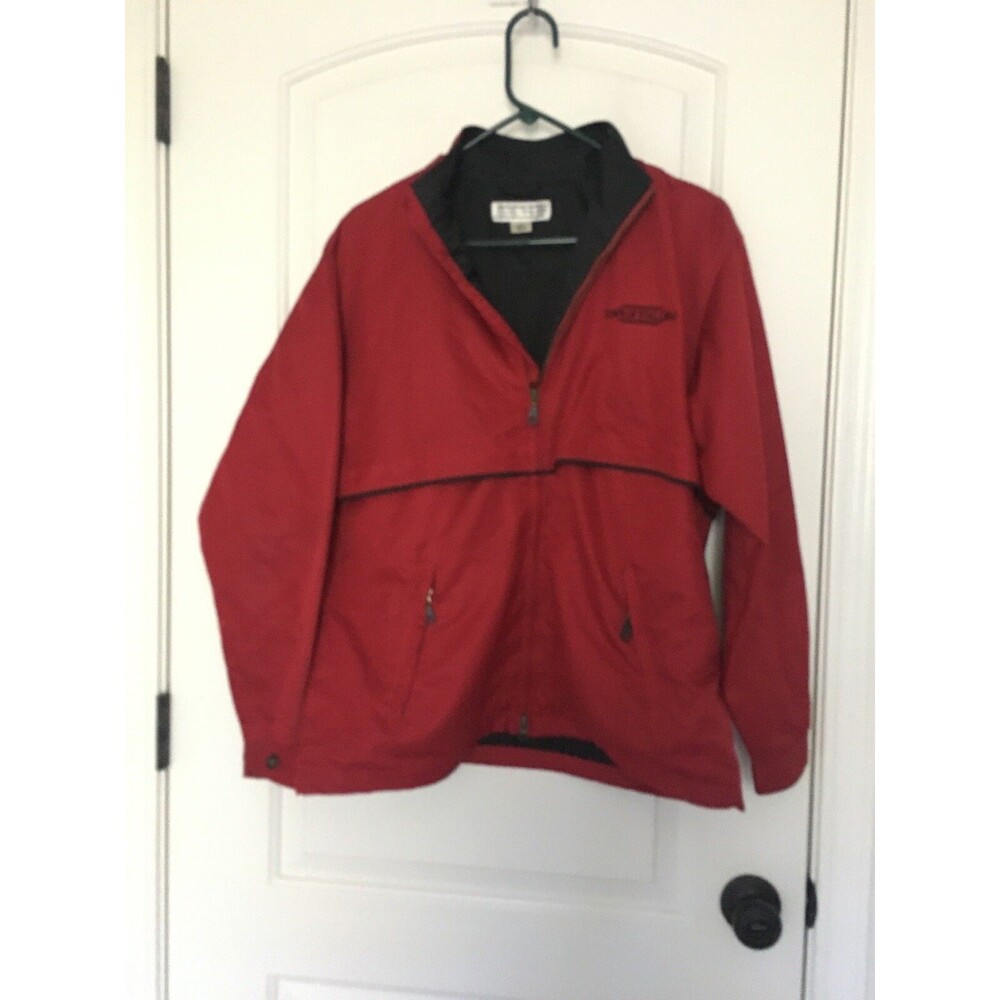 Cutter & Buck Puffer Jacket Pullover 1/4 Zip "Town Of Stallings" Men M Burgundy